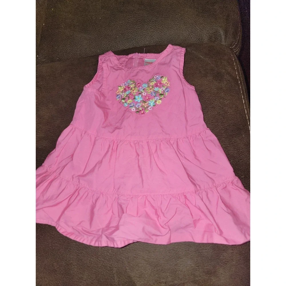 Gymboree fairy fashionable pink floral spring Easter dress size 6 12 months